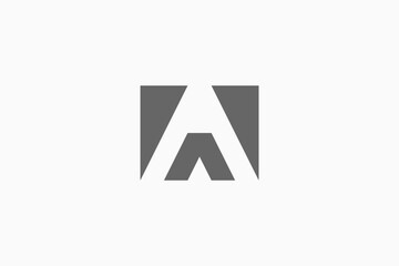 Illustration vector graphic of letter A square. Good for logo