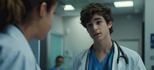 Doctor explaining medical procedure to patient