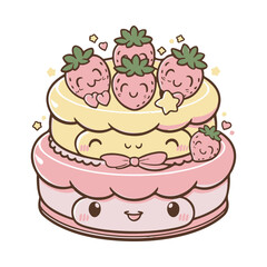 cake with strawberry