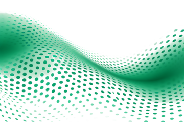 Abstract halftone wave dotted background with futuristic twisted grunge pattern and dot circles – vector modern optical pop art texture for posters, business cards, covers, labels mock-up, stickers la