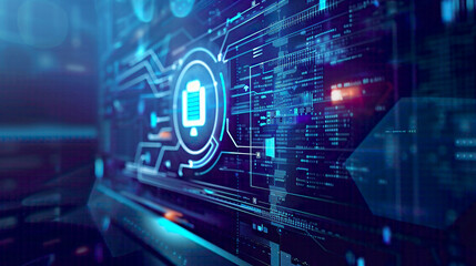 Obraz premium Artwork depicting a cyber security concept featuring an authentication screen on a computer with confidential business data symbolizing secure access control measures