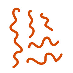 Brown neutral squiggly lines vectors