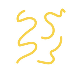 Fototapeta premium Brown neutral squiggly lines vectors