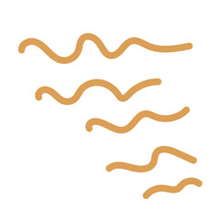 Brown neutral squiggly lines vectors