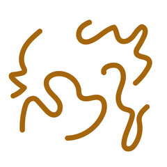 Brown neutral squiggly lines vectors