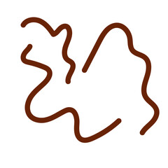 Brown neutral squiggly lines vectors