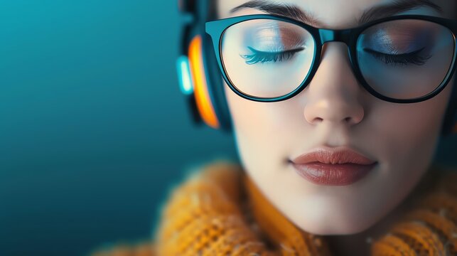 Concentration music for studying, Playlist cover, Soft and calm, Digital illustration, Enhanced focus,