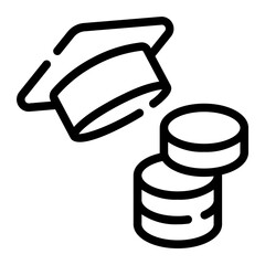 coin line icon