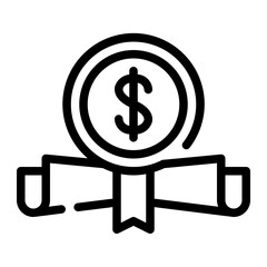 scholarship line icon