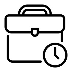 suitcase line icon