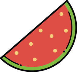 Watermelon Fruit Illustration