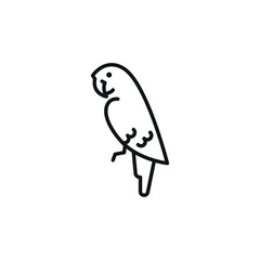 Parrot icon. Simple parrot icon for social media, app, and web design. Vector illustration.