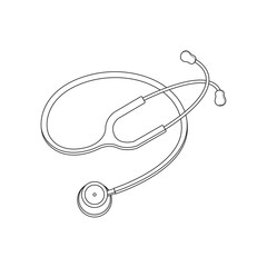 Obraz premium stethoscope Doctor Tools Vector Art, Icons, and Graphics