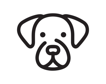 recommend clip art: Minimalist Line Art Dog Vector Illustration. Minimal Outline Dog Logo