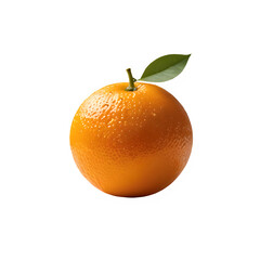 Healthy orange isolated on transparent background