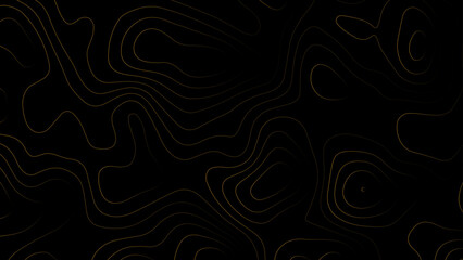 Golden wave line. Abstract wave background. Topography background.