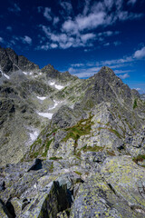 Panorama of the Tatra Mountains from the Mount Vychodna Vysoka (Mala Wysoka).