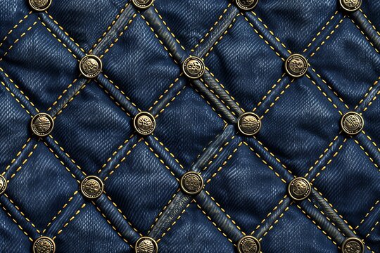 The pattern of Denim features a textured and varied blue surface, showcasing the classic and rugged look of denim fabric with subtle fading and distressed details.