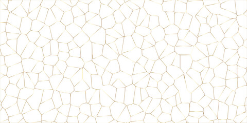 Abstract geometric mosaic broken tiles design stained seamless geometric retro pattern broken quartz crystalized polygonal diamond shape vintage vector background.