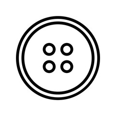 Clothing button icon with simple and modern design