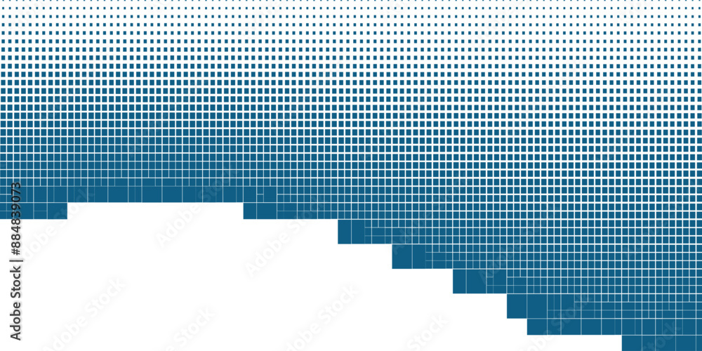 Poster light blue vector illustration which consists of circles. dotted gradient design for your business.v