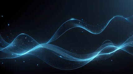 abstract blue background with waves