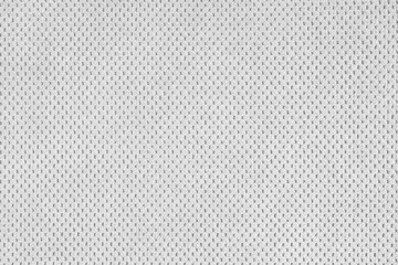 Plain white velour upholstery fabric, fleecy jacquard with pattern weave texture background