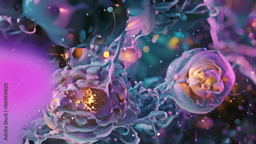 Poster autophagic vacuoles filled with cellular debris and in the process of being digested by lysosomal en