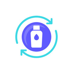 refill water bottle icon, vector design