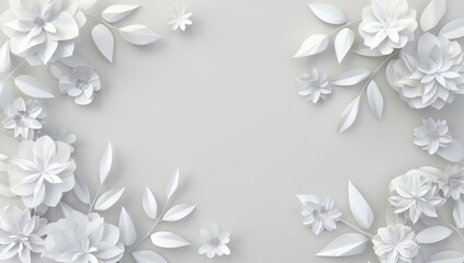 Elegant White Paper Flower Arrangement