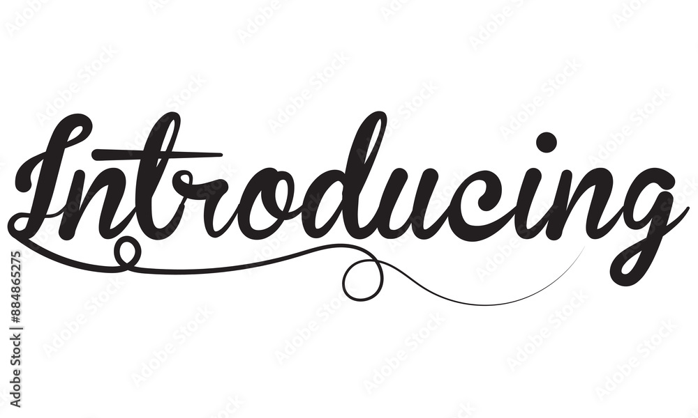 Fototapete indian script calligraphy cursive typography black text lettering. isolated on the white background.