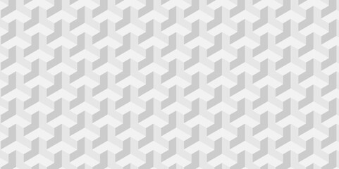 Abstract cube geometric tile and mosaic wall or grid backdrop square technology wallpaper. white or gray geometric block cube structure. Vector of cube pattern grid backdrop triangle background.