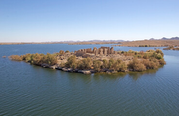 Qasr Ibrim along the Lake Nasser in Egypt