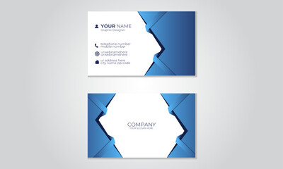 dynamic , Modern and Creative design with clean business card template