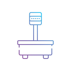 Boxing Scales vector icon