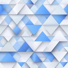 Obraz premium seamless pattern, Abstract geometric background with overlapping blue and white triangles. Modern and stylish design for creative projects or wallpapers.