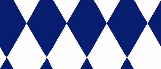 Seamless navy blue and white harlequin diamond pattern background. Classic and stylish design for textiles, wallpapers, and decor.
