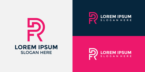 Fototapeta premium R Logo Design Template Vector Graphic Branding