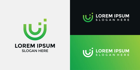 U Logo Design Template Vector Graphic Branding