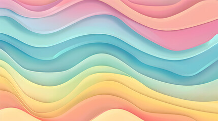 A colorful wave with a rainbow background. The colors are bright and vibrant, creating a sense of energy and excitement. The wave appears to be flowing and dynamic, suggesting movement and life
