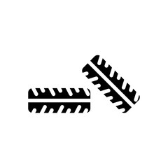 Car Service Icon Glyph Tires
