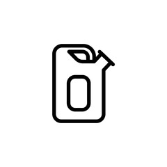 Car Service Icon Line Gas can
