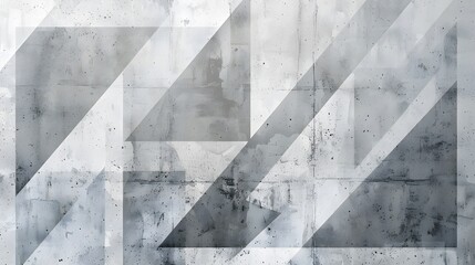 Abstract white geometric pattern on gray background modern digital technology global network metal bending for wallpaper, logo, banner, web design. 