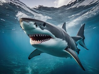 Naklejka premium great shark