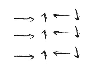 Hand-drawn arrow icon vector