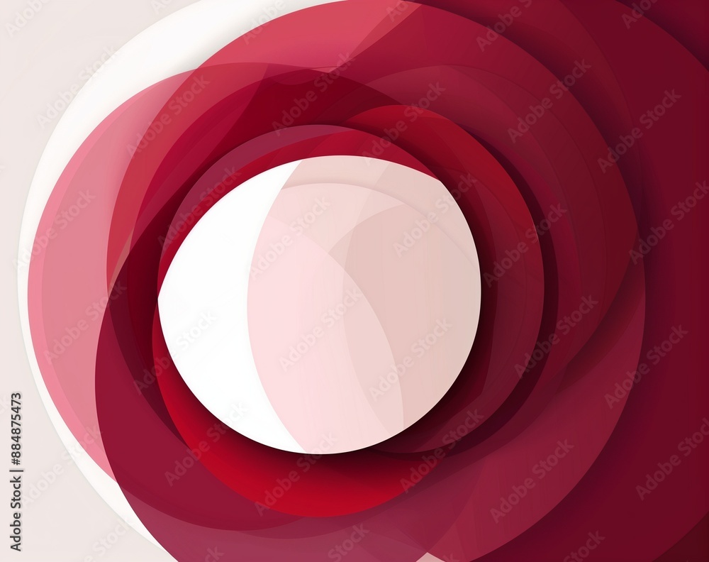Poster abstract background with overlapping red and pink circles in the center