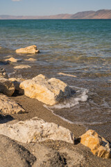 Rocks on Shoreline Bear Lake Utah