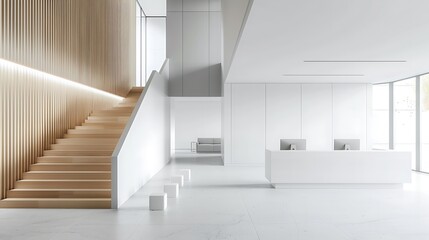 Modern Minimalist Reception Area