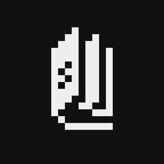 Book pixel art icon. Notebook Isolated vector illustration. Design for logo, sticker, mobile app, website. 8-bit sprite. 