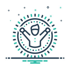 Mix icon for optimism